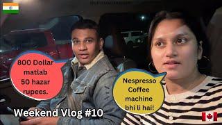 Milk is 120 rupees per kg in Canada | How much do we spend in Groceries in Canada | Weekend Vlog 10