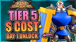 Cost for T5 on day 1 [monster whales play in Rise of Kingdoms] Amazon Appstore