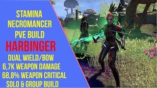 ESO Stamina Necromancer PVE Build - Harbinger - Blackwood