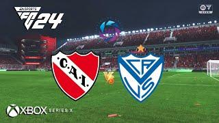 EA FC 24 - Independiente vs Vélez | Liga Argentina 2024 | NextGen  [4K-60]