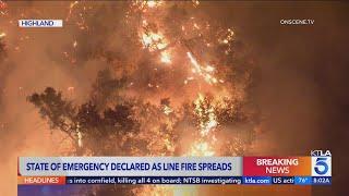 More than 35,000 structures threatened as Line Fire continues to spread