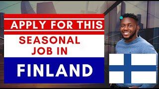 APPLY NOW: Restaurant/waiter job in Finland | No qualification needed | Application is free