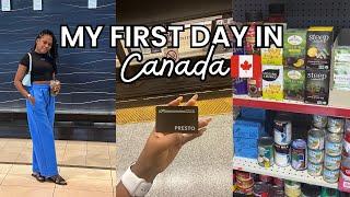 CANADA VLOG  #1 : My First Day in Canada #movingabroad