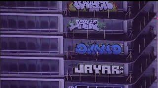 Graffiti artists vandalize Downtown LA building