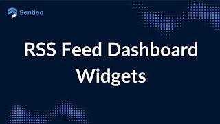 RSS Feed Dashboard Widgets