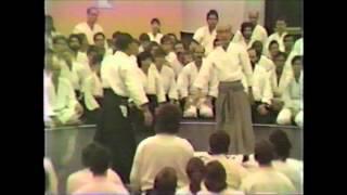 植芝吉祥丸道主 講習会1986年 Kisshomaru Ueshiba Doshu Seminar 1986