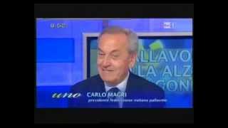 Il presidente Carlo Magri e Carolina Costagrande ospiti di Uno Mattina