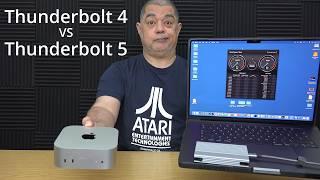 Thunderbolt 5 vs Thunderbolt 4 External USB4 SSD Speed Test Comparison M4 Mac Mini vs M4 Max MacBook