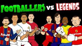 ️FOOTBALLERS vs LEGENDS - Part 3️ Feat. Messi Bellingham Nunez Rooney Cruyff & more (Frontmen 7.8)