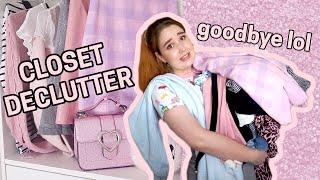 huge wardrobe declutter and refresh | marie kondo told me to