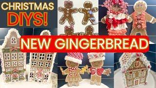 12 AMAZING NEW GINGERBREAD CHRISTMAS DIYs DECOR & ORNAMENTS  w/ DollarTree & Hobby Lobby items