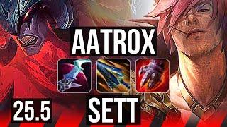 AATROX vs SETT (TOP) | 9/1/11, 7 solo kills, Legendary | KR Diamond | 25.5