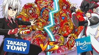 ALL SPRIGGAN BEYS vs ALL SPRYZEN BEYS | Beyblade Burst Evolution Battle