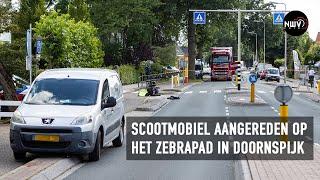 [4K] Scootmobiel aangereden op het zebrapad in Doornspijk