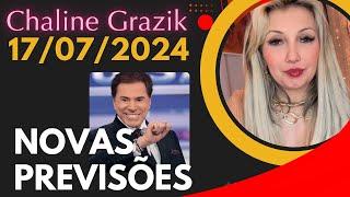 PREVISÃO PARA SILVIO SANTOS 17/07/2024 Chaline Grazik #vidente #previsão #chalinegrazik