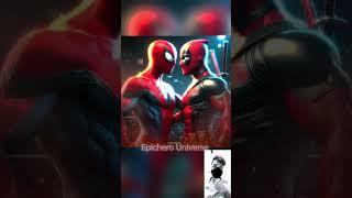 Spider-Man Battle against Deadpool and Supergirl  Who Will Win? #marvel #spiderman #shorts #ai