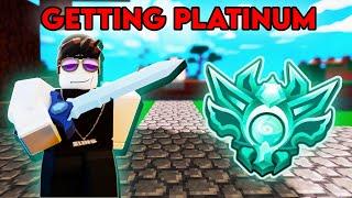 I Hit PLATINUM RANK In Season 10 | Roblox Bedwars Ranked