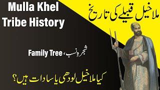 IHC Caste series: History of mullakhel tribe of khilji- Mullakhel sub tribes and family tree