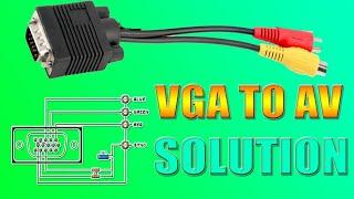 VGA To AV Converter? Diagram RCA Cable To HDMI? For Old TV To Smart TV?