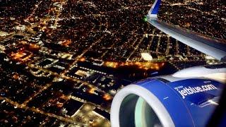 Stunning Night Takeoff – A321-271NX (NEO) – JetBlue Airways – BOS-LAX