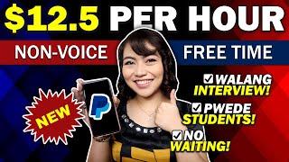 EARN ₱625/HR [$12.5] FREE TIME NON-VOICED ONLINE JOB: Pwede STUDENTS! WORK FROM ANYWHERE & ANYTIME!