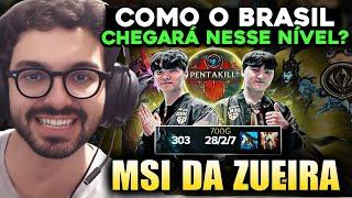 A MAIOR ATUAÇÃO da HISTÓRIA! 28 KILLS e PENTAKILL - MSI DA ZUEIRA | GENG vs BLG (FINAL)- MYLON REACT