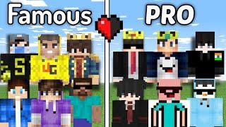 Famous vs Pro players in indian Minecraft community