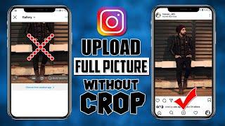 How To Upload Full Picture on Instagram 2021 | Without Cropping | Without White Background