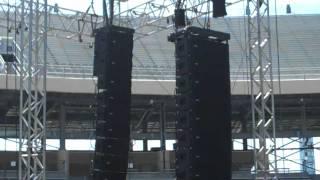 RCF Line Array TTL55-A TTS-56-A Demo In the Cotton Bowl in Dallas TX