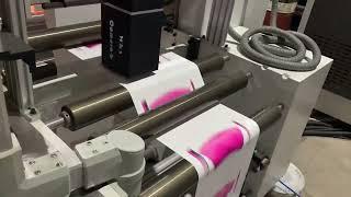 Horizontal type flexo printing machine for paper cup 4 colors