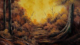 Fall Path Oil Painting - Lots of yellow and orange!