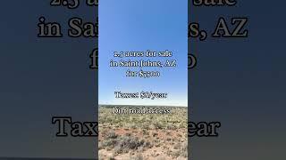 2.5 acres for sale in Saint Johns, AZ for $7,500 #realestate #land #foryou #property #viral #shorts