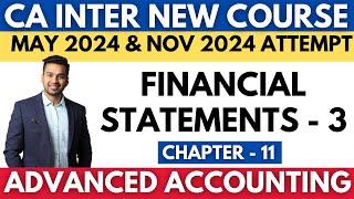 ICAI Important Questions | Financial Statements - 3 | CA INTER Advanced Accounting | CA Parag Gupta