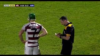 DESERVED YELLOW CARD - PORTAFERRY v SLAUGHTNEIL 2024 ULSTER CLUB HURLING FINAL