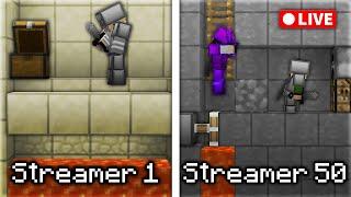 I Trapped 50 Streamers in Minecraft UHC