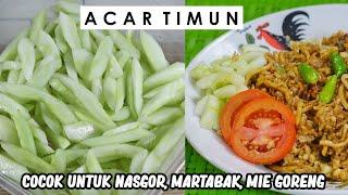 RESEP ACAR TIMUN MENTAH SIMPLE DAN SEGAR