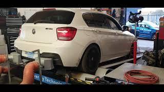 BMW F20 M135i stage 1 rolling road tuning session.