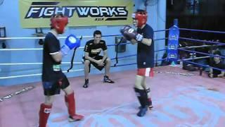 Fightworks Asia | muay thai boxing BJJ MMA gym in Singapore | 10-02-12 sparing 6.m4v