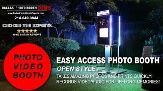 Open Style Photo Booth with LED. Dallas-Fort Worth Photo Booth Rental