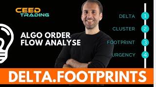 Algo Order Flow Analysis with Volume Delta, Delta Footprint Chart and VWAP