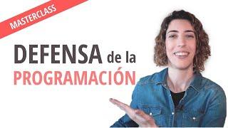  DEFENSA de la PROGRAMACIÓN DIDÁCTICA (EJEMPLO) para Primaria, Secundaria y FP) | MASTERCLASS 2022