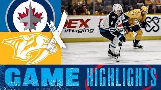 Nashville Predators vs. Winnipeg Jets - Game Highlights