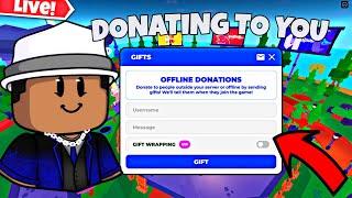 LIVE - DONATING ROBUX TO EVERY VIEWER  (Pls Donate) #shorts