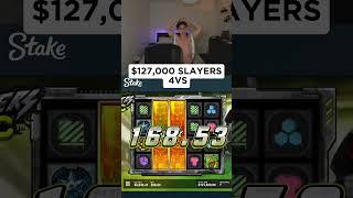 CRAZY HIT on SLAYER INC SLOT!! +120.000$  #gamble #slotmachine #slot #stakecasino #casinogame