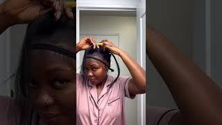 Have you seen this viral hairstyle? Tried my arm at it  #hairstyle #wiginstall #viralvideo