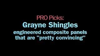 PRO Picks: Grayne Shingles