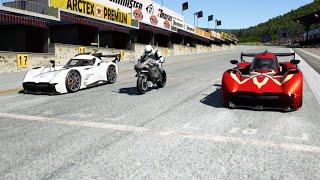 Kawasaki Ninja H2R Supercharged vs McMurtry Speirling at Old Spa