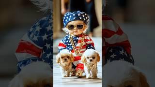 Cute Baby and Puppies Fashionshow  #dog #fashionshow #puppy  #cute #dogfashion