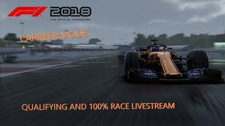 F1 2018 Carreer Mode - #2 Bahrain Qual/Full Race - PS4 Pro Live ENG / PT-PT