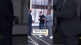 Chuck using Luka to protect him from Shaq 